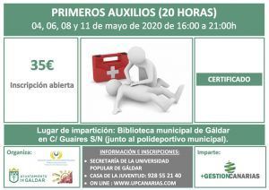 curso de primeros auxilios en Gáldar