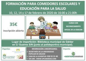 Curso de Comedor Escolar en Gáldar