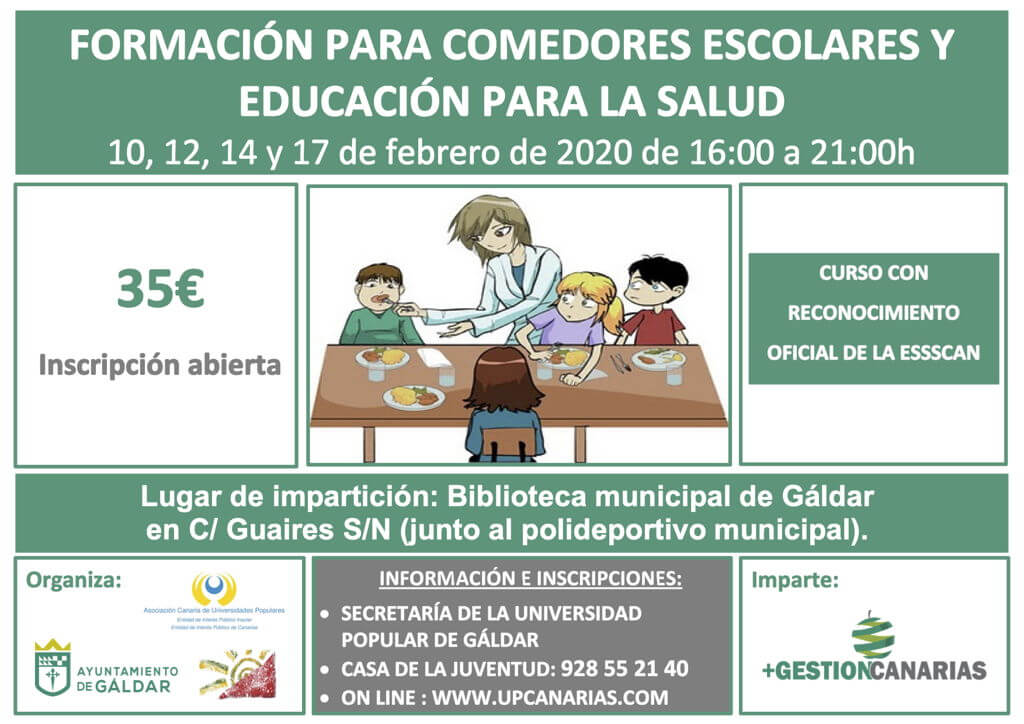 Curso de Comedor Escolar en Gáldar