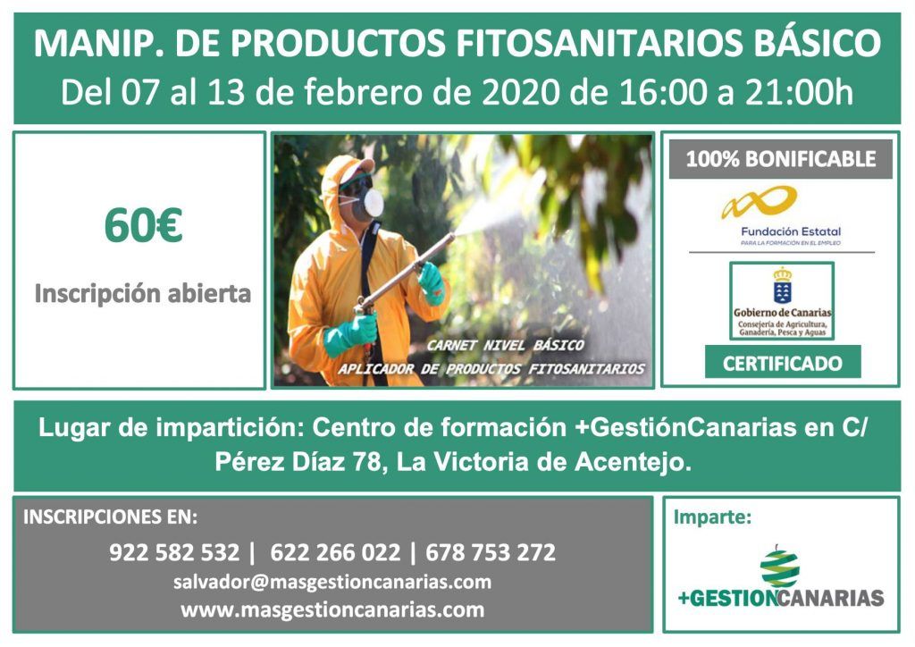 Fitosanitarios básico en La Victoria de Acentejo