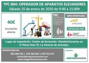 Operador de aparatos elevadores