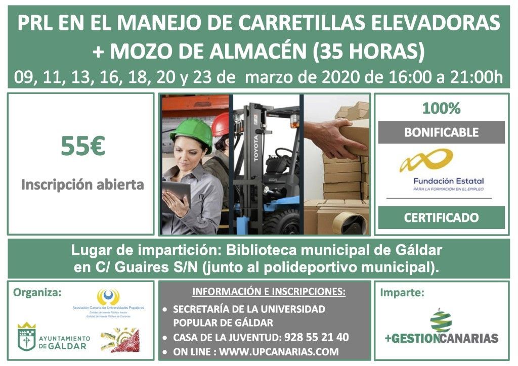 carretillas elevadoras en Gáldar